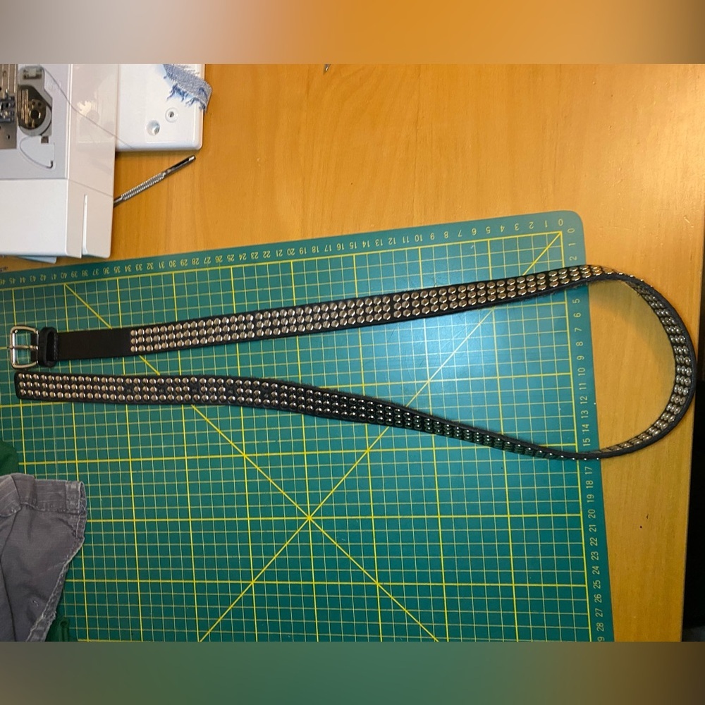 Vintage Olson studded leather belt